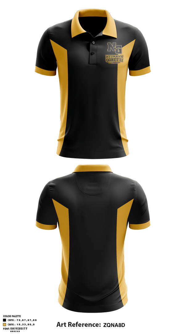 Short Sleeve Performance Polo, Neumann-Goretti High School Cheer, School Spirit Store, Teamtime, Team time, sublimation, custom sports apparel, team uniforms, spirit wear, spiritwear, sports uniforms, custom shirts, team store, custom team store, fundraiser sports, apparel fundraiser