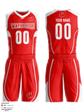 Wayne High School Basketball 71614044 Basketball Uniform - 1