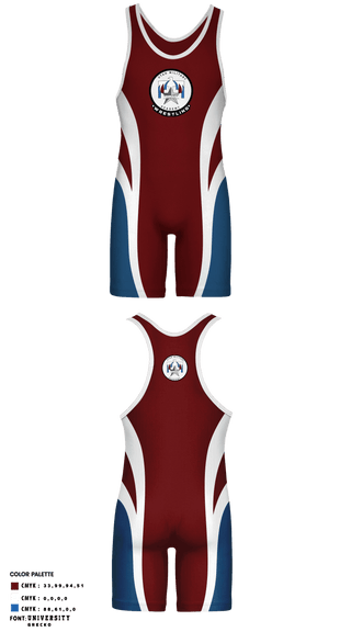 Wrestling Singlet, UMA-HF Wrestling, Wrestling, Teamtime, Team time, sublimation, custom sports apparel, team uniforms, spirit wear, spiritwear, sports uniforms, custom shirts, team store, custom team store, fundraiser sports, apparel fundraiser