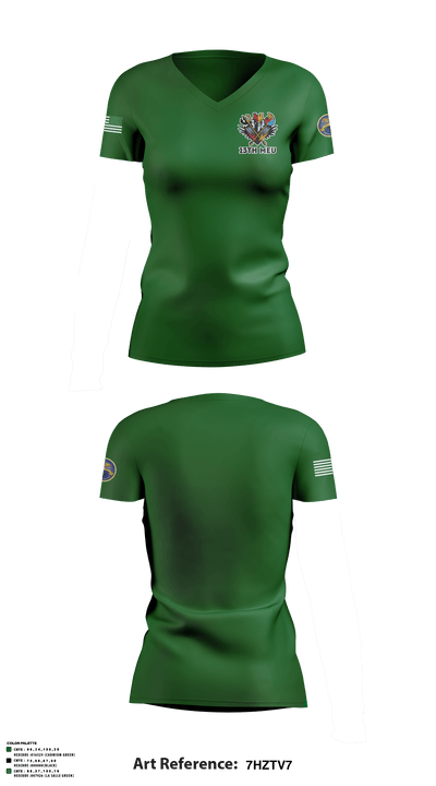 13th MEU 13420129 Women's Short Sleeve V-neck Shirt - 1