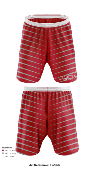 Athletic Shorts With Pockets, Archer Athletic Association, School Spirit Store, Teamtime, Team time, sublimation, custom sports apparel, team uniforms, spirit wear, spiritwear, sports uniforms, custom shirts, team store, custom team store, fundraiser sports, apparel fundraiser