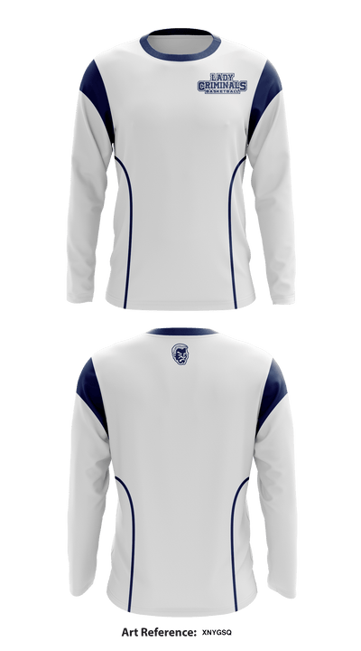 Yuma High School Basketball 97290684 Long Sleeve Performance Shirt - 5