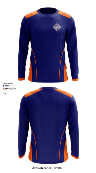 Long Sleeve Performance Shirt, Delhi Minor Baseball Association, Baseball, Teamtime, Team time, sublimation, custom sports apparel, team uniforms, spirit wear, spiritwear, sports uniforms, custom shirts, team store, custom team store, fundraiser sports, apparel fundraiser