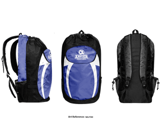 Gear Bag, Xavier High School Soccer, Men's Soccer, Teamtime, Team time, sublimation, custom sports apparel, team uniforms, spirit wear, spiritwear, sports uniforms, custom shirts, team store, custom team store, fundraiser sports, apparel fundraiser