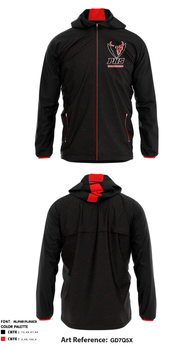Pomona High School Cross Country 72810301 Windbreaker - 1