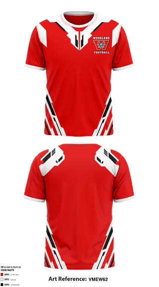 Short Sleeve Performance Shirt, Woodland High School Football, Football, Teamtime, Team time, sublimation, custom sports apparel, team uniforms, spirit wear, spiritwear, sports uniforms, custom shirts, team store, custom team store, fundraiser sports, apparel fundraiser