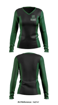 North High School Cheer 76587245 Women's Long Sleeve V-neck Shirt - 1