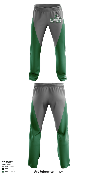 Waterbury Knights Football & Cheer 25806965 Sweatpants - 4 (1)