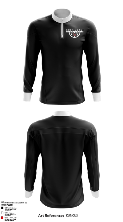 Gulf Coast Heat Basketball 74012011 Quarter Zip Jacket - 1