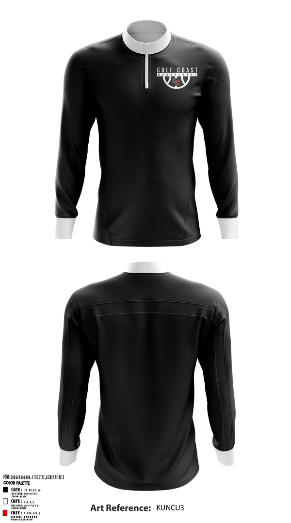 Quarter Zip Jacket, Gulf Coast Heat Basketball, Men's Basketball, Teamtime, Team time, sublimation, custom sports apparel, team uniforms, spirit wear, spiritwear, sports uniforms, custom shirts, team store, custom team store, fundraiser sports, apparel fundraiser