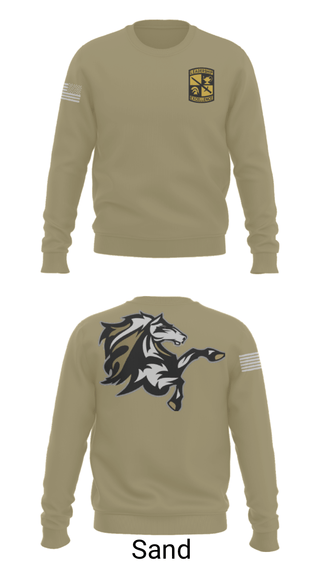 Crew Neck Sweatshirt, , Army, Teamtime, Team time, sublimation, custom sports apparel, team uniforms, spirit wear, spiritwear, sports uniforms, custom shirts, team store, custom team store, fundraiser sports, apparel fundraiser