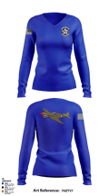 AFROTC Detachment 355 22016058 Women's Long Sleeve V-neck Shirt - 1