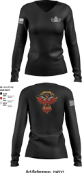RENEGADES 10912012 Women's Long Sleeve V-neck Shirt - 1