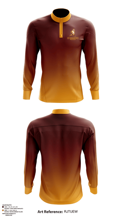 Cinco Ranch Junior High School Tennis 60457002 Quarter Zip Jacket - 1