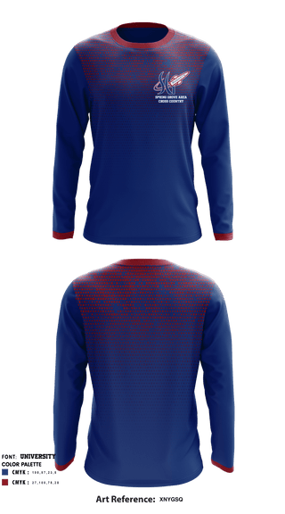 Long Sleeve Performance Shirt, Spring Grove Area Middle School Cross Country, Cross Country, Teamtime, Team time, sublimation, custom sports apparel, team uniforms, spirit wear, spiritwear, sports uniforms, custom shirts, team store, custom team store, fundraiser sports, apparel fundraiser