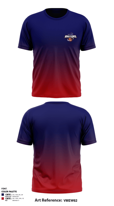 Ballers Basketball 98117118 Short Sleeve Performance Shirt - 1