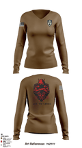 3rd PLT Diablos 55800262 Women's Long Sleeve V-neck Shirt - 4