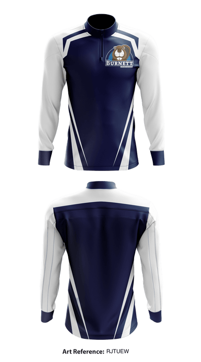 Burnett Elementary 25306031 Quarter Zip Jacket - 1