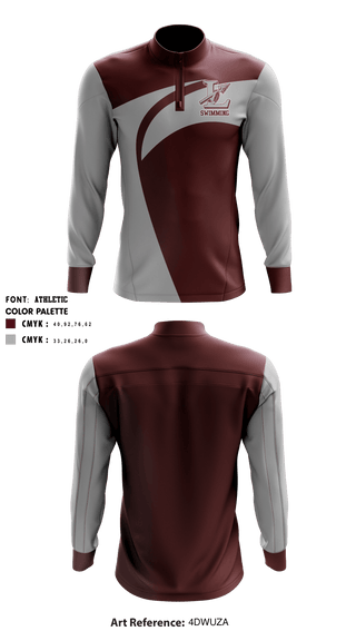 Quarter Zip Jacket, Lebanon High School Swimming, School Spirit Store, Teamtime, Team time, sublimation, custom sports apparel, team uniforms, spirit wear, spiritwear, sports uniforms, custom shirts, team store, custom team store, fundraiser sports, apparel fundraiser