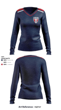 BUSA 13833283 Women's Long Sleeve V-neck Shirt - 1