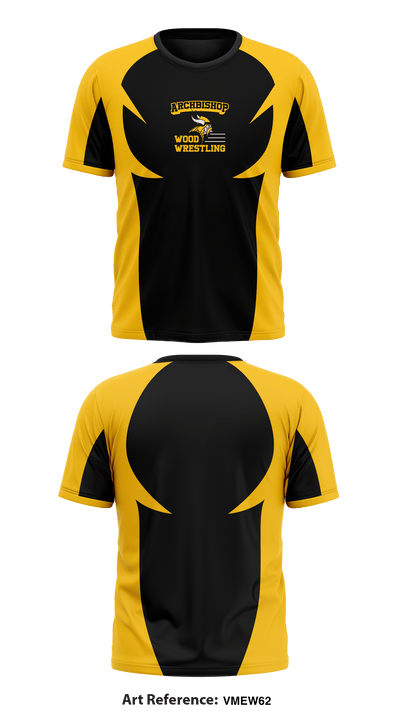 Archbishop Wood Catholic Wrestling 65473531 Short Sleeve Performance Shirt - 1