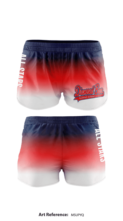 Diamond Bar Girls Softball 1743931 Women's Shorts - 1