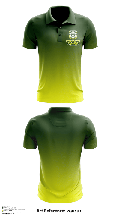 Tracy High School Tennis 20828022 Short Sleeve Performance Polo - 1