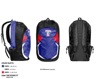 Gear Bag, Temple High School Football, Football, Teamtime, Team time, sublimation, custom sports apparel, team uniforms, spirit wear, spiritwear, sports uniforms, custom shirts, team store, custom team store, fundraiser sports, apparel fundraiser