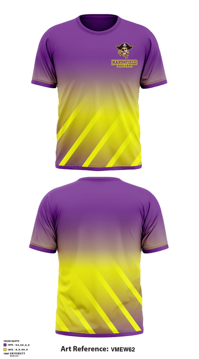 Marshfield High School Soccer 43487336 Short Sleeve Performance Shirt - 2