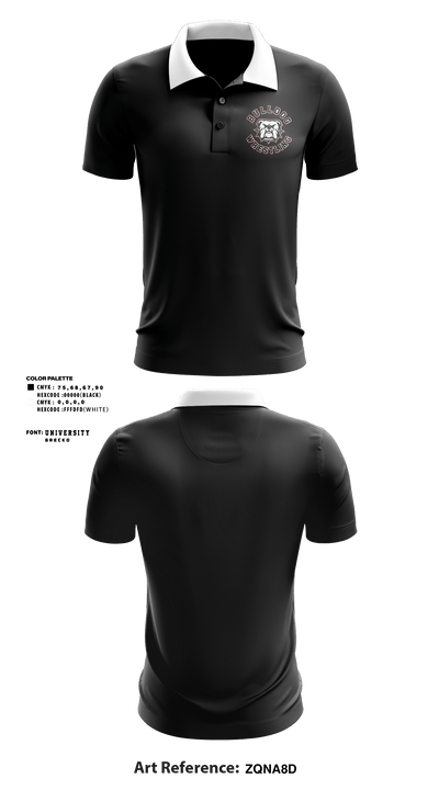 Bulldog Wrestling Club 25100295 Short Sleeve Performance Polo - 2