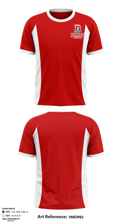 Durfee High School Cheer 55931671 Short Sleeve Performance Shirt - 1