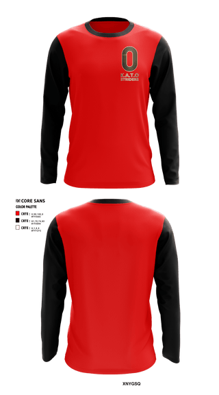 Long Sleeve Performance Shirt, K.A.T.O  STRIDERS, Track & Field, Teamtime, Team time, sublimation, custom sports apparel, team uniforms, spirit wear, spiritwear, sports uniforms, custom shirts, team store, custom team store, fundraiser sports, apparel fundraiser