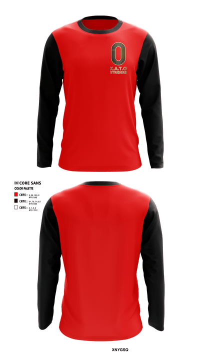 K.A.T.O  STRIDERS 16261028 Long Sleeve Performance Shirt - 1