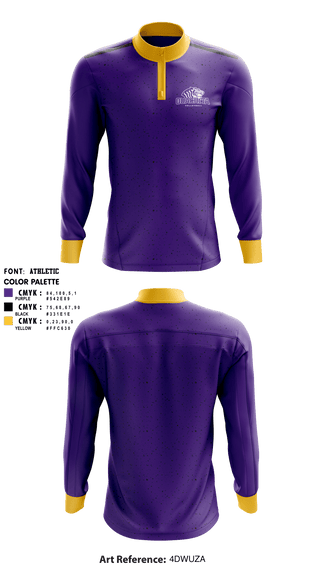 Quarter Zip Jacket, Ouachita Baptist University, Women's Volleyball, Teamtime, Team time, sublimation, custom sports apparel, team uniforms, spirit wear, spiritwear, sports uniforms, custom shirts, team store, custom team store, fundraiser sports, apparel fundraiser