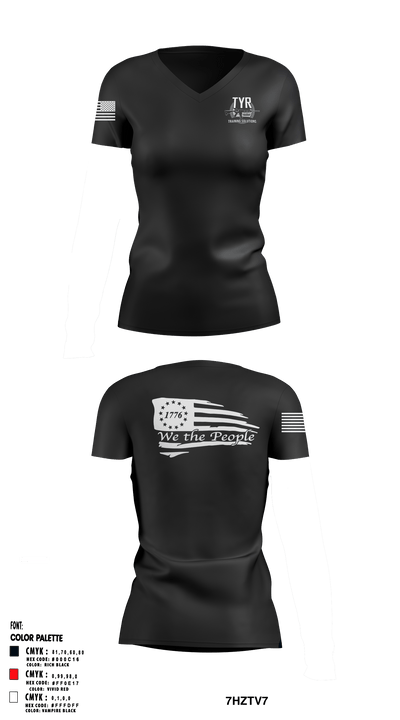 TYR Advanced Training Solutions 55916115 Women's Short Sleeve V-neck Shirt - 1