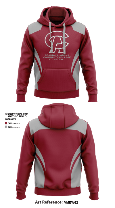 Coastal Alabama Community College Volleyball 60347346 Hoodie - 1