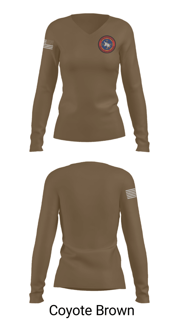 Women's Long Sleeve Vneck Shirt, , Navy, Teamtime, Team time, sublimation, custom sports apparel, team uniforms, spirit wear, spiritwear, sports uniforms, custom shirts, team store, custom team store, fundraiser sports, apparel fundraiser