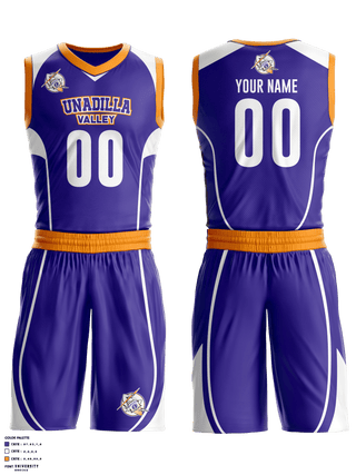 Basketball Uniform, Unadilla Valley Central High School basketball, Men's Basketball, Teamtime, Team time, sublimation, custom sports apparel, team uniforms, spirit wear, spiritwear, sports uniforms, custom shirts, team store, custom team store, fundraiser sports, apparel fundraiser