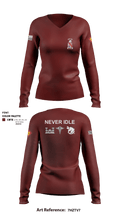 120th Engineers 83495982 Women's Long Sleeve V-neck Shirt - 8
