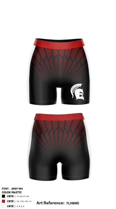 Emporia Middle School 47479945 Compression Shorts - 1