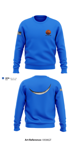 Crew Neck Sweatshirt, , Space Force, Teamtime, Team time, sublimation, custom sports apparel, team uniforms, spirit wear, spiritwear, sports uniforms, custom shirts, team store, custom team store, fundraiser sports, apparel fundraiser