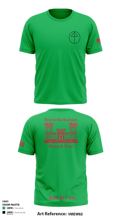 B 104th 82799853 Short Sleeve Performance Shirt - 3