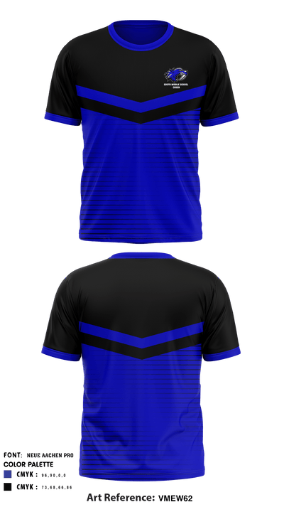 South Middle School Cheer 6867601 Short Sleeve Performance Shirt - 1
