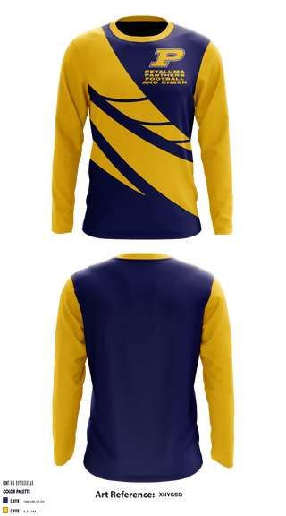 Long Sleeve Performance Shirt, Petaluma Panthers Football And Cheer, Football, Teamtime, Team time, sublimation, custom sports apparel, team uniforms, spirit wear, spiritwear, sports uniforms, custom shirts, team store, custom team store, fundraiser sports, apparel fundraiser