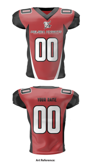 Football Jersey, Delsea Knights youth football and cheer, Football, Teamtime, Team time, sublimation, custom sports apparel, team uniforms, spirit wear, spiritwear, sports uniforms, custom shirts, team store, custom team store, fundraiser sports, apparel fundraiser