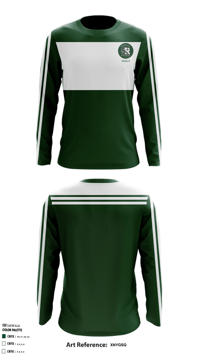 Ramapo High School Golf 37297511 Long Sleeve Performance Shirt - 1
