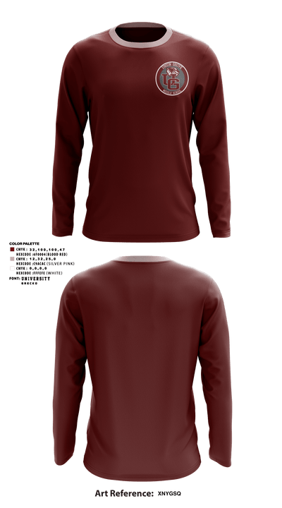 Union Grove Middle School Basketball 26435919 Long Sleeve Performance Shirt - 1