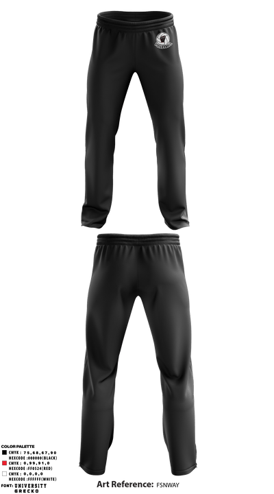 Weaver Bearcats 51461610 Sweatpants - 3