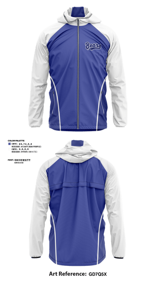 Windbreaker, Tahoma bears, Football, Teamtime, Team time, sublimation, custom sports apparel, team uniforms, spirit wear, spiritwear, sports uniforms, custom shirts, team store, custom team store, fundraiser sports, apparel fundraiser