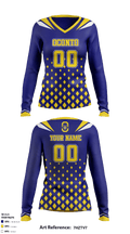 Oconto High School Volleyball 41591777 Women's Long Sleeve V-neck Shirt - 1
